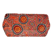 Hogarth Aboriginal Art Melamine Long Tray - Pathways 2