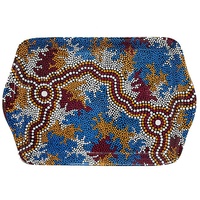 Hogarth Aboriginal Art Melamine Small Tray - Wetlands Dreaming