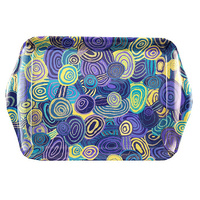 Jijaka Aboriginal Art Melamine Scatter Tray - Firestones Purple