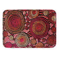 Warlukurlangu Aboriginal Art Melamine Scatter Tray - Yankirri Jukurrpa (Emu Dreaming)