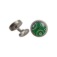 Allegria Stainless Steel Giftboxed Cufflinks - Waterholes 