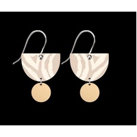 Moe Moe Design Silver Alloy ECU Chalice Drop Earrings - Two Dogs Dreaming