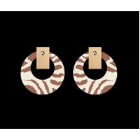 Moe Moe Design Silver DESERT Retro Stud Earrings - Two Dogs Dreaming
