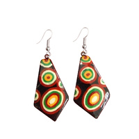 Iwantja Aboriginal Arts Lacquered Earrings - Suzie Prince