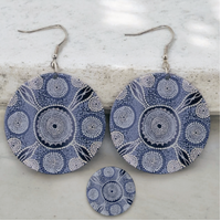 Windyigarn Aboriginal Arts Handmade Acrylic Earrings - Dhunadha (2cms)