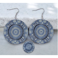 Windyigarn Aboriginal Arts Handmade Acrylic Earrings - Gan (2cms)