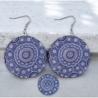 Windyigarn Aboriginal Arts Handmade Acrylic Earrings - Gulybi (2cms)