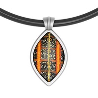 Allegria Handmade Aboriginal Art Pendant - Caterpillar (Drop)