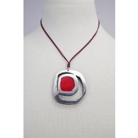 Sabelle Pendant - Riverstone Rings Red