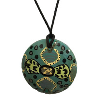 Kerringke Aboriginal Art Pendant - Keringke Turquoise