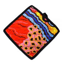 Better World Aboriginal Art Cotton Pot Holder - Family &amp; Country