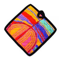 Better World Aboriginal Art Cotton Pot Holder - Snake Vine