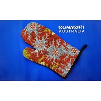 Bunabiri Aboriginal Art Oven Glove - Bushland Dreaming