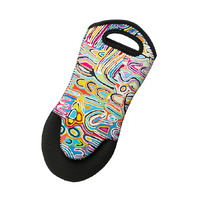 Warlukurlangu Aboriginal Art Neoprene Oven Mitt - Mina Mina Dreaming