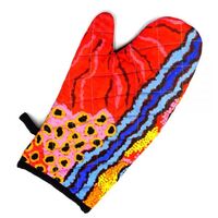 Better World Aboriginal Art Cotton Oven Mit - Family &amp; Country