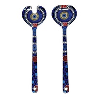 Hogarth Aboriginal Art Melamine Salad Servers - The Journey