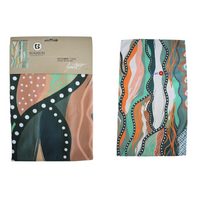 Bunabiri Aboriginal Art Cotton Teatowel - Wamin in the Wet