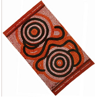 Kamilaroi Rarities Aboriginal Art design Teatowel - Creation of Gaayli