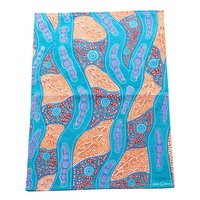 Tracks on Country Cotton Teatowel - Nikki Dee Designs Aboriginal Art 