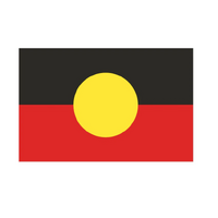 Aboriginal Flag Cotton Teatowel