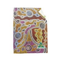 Umoona Arts Dreaming Aboriginal Art 100% Cotton Teatowel - Ancient Path Living Country