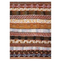 Better World Aboriginal Art Digital Print Cotton Teatowel - Jillamara