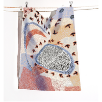 Emu Dreaming - Better World Aboriginal Art Digital Print Cotton Teatowel