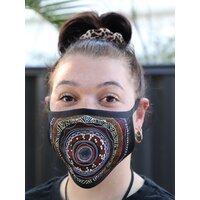 Dezigna Aboriginal Art Re-usable Face Masks - Land