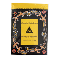 Whitton Designs Aboriginal Art Magnetic Photo Frame (18cm x 14.5cm) - Lizard
