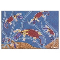 Tobwabba Aboriginal Art Fridge Magnet - Platypus
