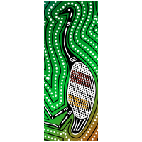 Dreamtime Kullilla Art Sticker Pack (10) EMU