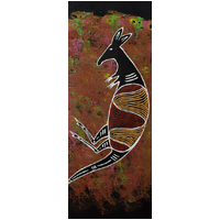Dreamtime Kullilla Art Sticker Pack (10) Kangaroo
