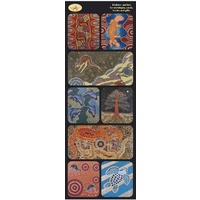 Tobwabba Aboriginal Art Sticker Set (8 mini)