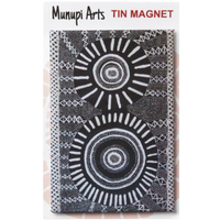 Munupi Aboriginal Art Tin Fridge Magnet - Nina Puruntatameri 2