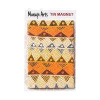 Munupi Aboriginal Art Tin Fridge Magnet - Jilamarra Design (Detail)