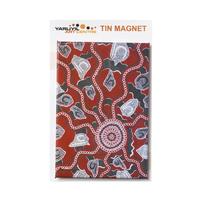 Yarliyil Aboriginal Art Tin Fridge Magnet - Women Hunting