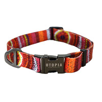 Utopia Aboriginal Design Dog Collar - Sunrise in My Mother&#39;s Country