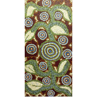 Iwiri Aboriginal Art - UNstretched Canvas (30cm x 60cm) - Ngayuku Ngura