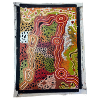 Wanampi Tjukurpa - UNstretched Canvas (71cm x 101cm) - Iwiri Aboriginal Art