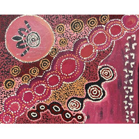 Iwiri Aboriginal Art - UNstretched Canvas (49cm x 39xm) - Ngayuku Ngura
