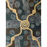 Ngayuku Ngura  UNstretched Canvas (61cm x 81cm) - Iwiri Aboriginal Art