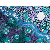Tjulpun-Tjulpun  UNstretched Canvas (61cm x 81cm) - Iwiri Aboriginal Art