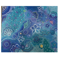 Maree Bradbury Aboriginal Art Stretched Canvas (50cm x 60cm) - In My Secret Garden