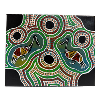 Original Aboriginal Art Painting Stretched Canvas (25cm x 20cm ) - Goolay-Yali the Pelican