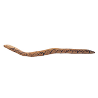 Maruku Arts Aboriginal Traditional Carved 49cm Poisonous Snake (Liru)