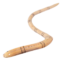 Maruku Arts Aboriginal Traditional Large Carved Python (Kuniya) (150cm)