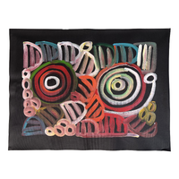 Raintree Aboriginal Art UNStretched Canvas (60cm x45cm) - Women's Ceremony, Body Paint (Aweleye Dreaming)