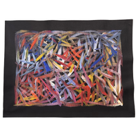 Raintree Aboriginal Art UNStretched Canvas [60cm x 45cm] - Spinifex Grass