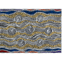 Raintree Aboriginal Art UNStretched Canvas [53cm x 38cm] - Dingo Dreaming