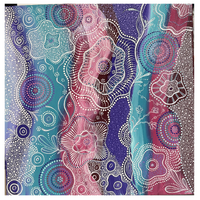 Maree Bradbury Aboriginal Art Stretched Canvas (45cm x 45cm) - My Mother's Country